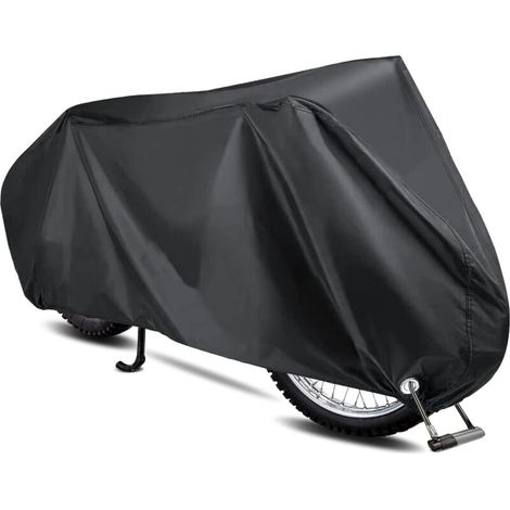 Housse de protection pour moto extérieure – Tissu Oxford 190T imperméable – Dimensions 180x60x90cm – Sac de rangement inclus - M-180x60x90cm (1/5)