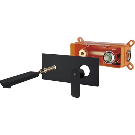 Grifo de lavabo para empotrar Cassio Negro GME