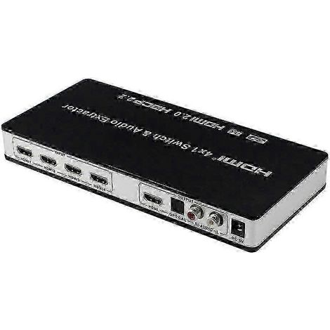 Commutateur HDMI 4x1 UHD 4K 3D avec ARC et répartiteur audio (1/5)