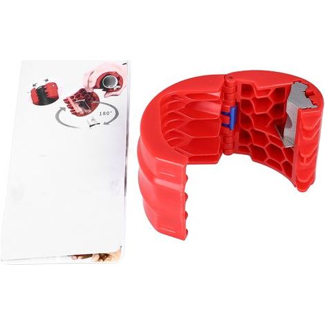 Coupe-tuyau en PVC avec poignée ergonomique, outil Compact facile à couper pour tuyaux de drainage en plastique (1/5)
