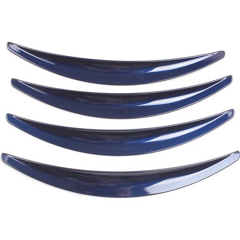 Accessoires de carrosserie compatibles avec les jantes de Tesla Model 3 : garde-boue invisibles et ailes. 4 pièces en plastique ABS, adhésif bleu. (1/4)