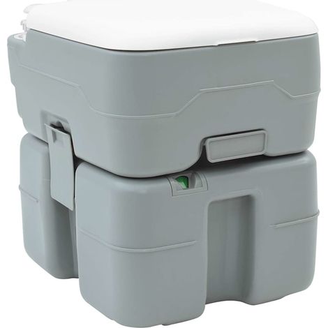 Camping-Toilette Grau 41,5 x 36,5 x 42 cm