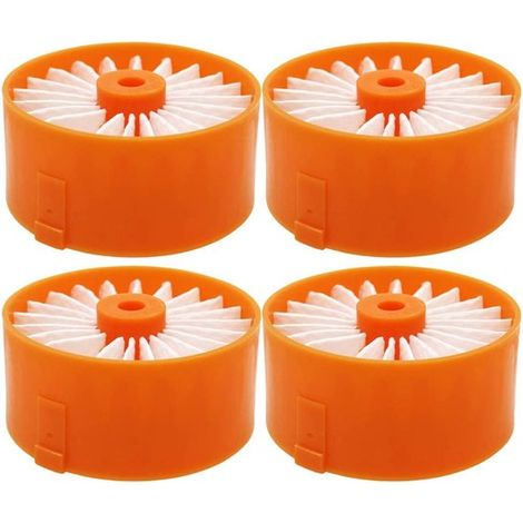 BRENZOOS，Filtro para aspiradora，Material de alta calidad，Accesorios para aspiradora，Compatible con SCHWARZ+DECKER BSV2020，4 piezas