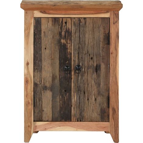 Sideboard/Anrichte/Buffet 55x33x75 cm Massivholz Akazie und Altholz LXWW528846 (1/5)