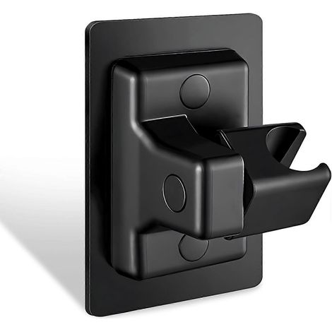 Support de douche de rechange à angle réglable, support de douchette à main à fixation robuste sans perçage, support de douche à fixation sans perçage (1/5)