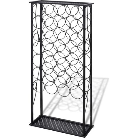 Wine Rack for 28 Bottles Metal vidaXL