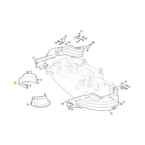 CARTER DX PIATTO MTR108 SD (MOA INT.) ORIGINALE STIGA - 325060187/0