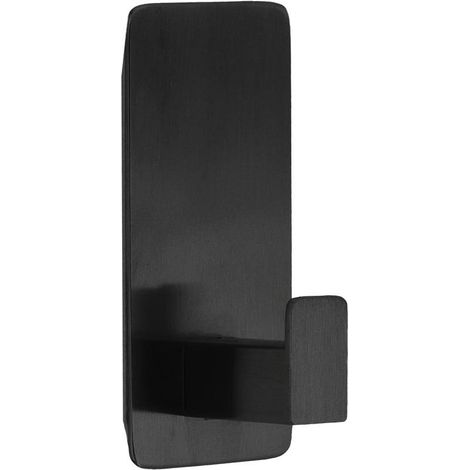 Wandhaken edelstahl auf sticker - schwarz - Tendance (1/3)