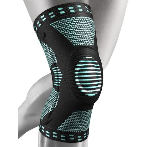 Ginocchiera elastica professionale con supporto ortopedico e protezione medica per articolazione, menisco e rotula, allevia il dolore al ginocchio, taglia L (39-45 cm), unisex (1/5)