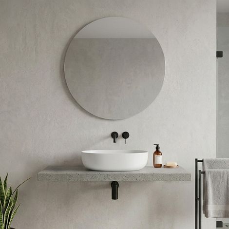 Mensolone bagno 120 cm in legno effetto pietra Levia (1/5)
