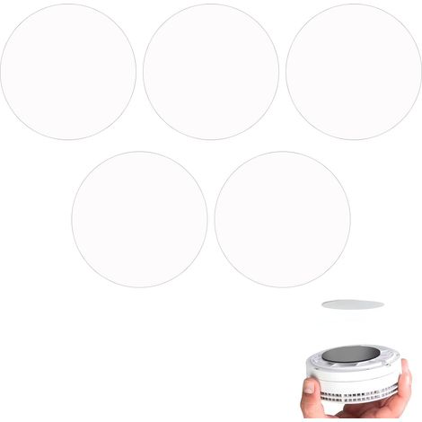 5 x Support de détecteur de fumée et de Gaz - Fixation Facile avec Pastilles Adhésives, Aimants Puissants, Compatible avec Tous Modèles Courants - Installation sans Perçage (1/5)
