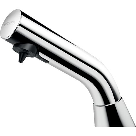 Distributeur de savon liquide/mousse Delabie BINO, inox, pour pose sur socle, 0,5 l, alimentation secteur (1/3)