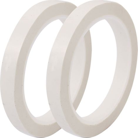 2Pcs 10mm einseitig starkes self-klebendes 50 Meter Länge flammhemmendes weiß (1/2)