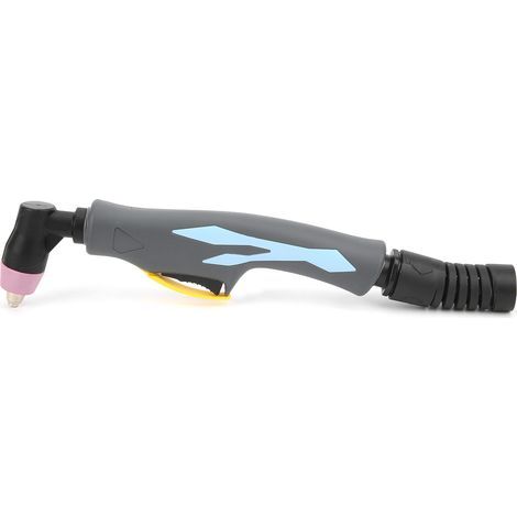 Plasmaschneidpistole mit Schweißbrennerkopf, mit blauem gebogenem Griff, Schweißzubehör (1/5)