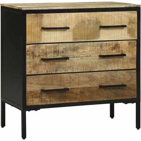 Sideboard 70x35x70 cm Massivholz Mango vidaXL581778 (1/5)