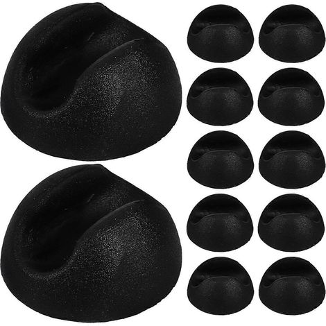 Patins de protection pour pieds de table, embouts antidérapants, résistants, noirs, lot de 12. Conviennent aux pieds de meubles de la maison et du bureau. (1/5)