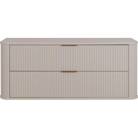 Mobile da bagno, Cashmere, maniglia oro, 41,5 x 120 x 51,7 cm (1/5)