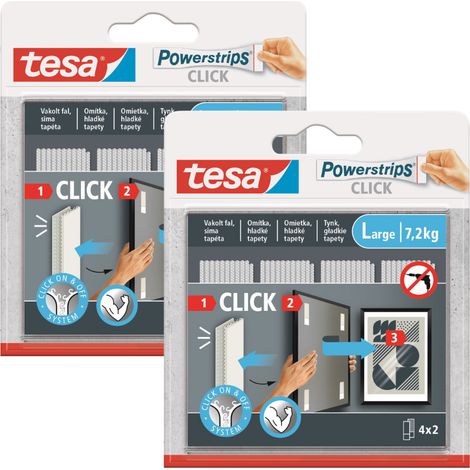 TESA Velcro auto-adhésif avec colle pour coller des photos, 4 paires L x2 (1/5)