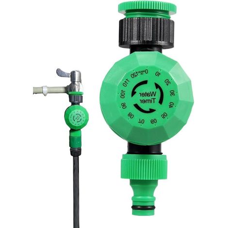 Gartenbewässerungsuhr Bewässerungssteuerung Automatische Bewässerung Mechanisch und wetterfest 14 x 8,3 cm Grau (1/5)
