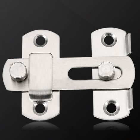 Verrou de porte en acier inoxydable, 24 pièces, loquet coulissant de sécurité pour portes fenêtres placards, protection animaux, 3 pouces (1/4)