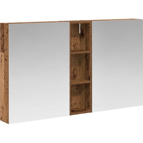 Maison Exclusive - Set di Armadi da Bagno con lo scaffale 3 pcs 120 x 14,5 x 70 cm