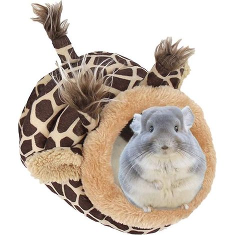 Panier pour Cochons d'Inde Adulte et Bébé en Peluche avec Coussin Amovible Ultra Doux et Confortable Nid Lit Maison Niche Grotte Abri Chaud pour Hérisson Hamster Chinchilla Écureuil Lapin Chat (1/4)