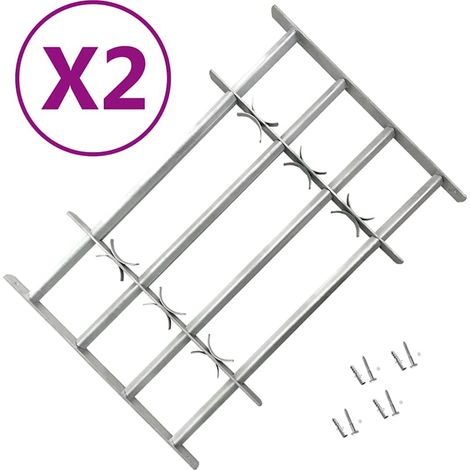 Grilles réglables de sécurité de fenêtres 2 pcs 1000-1500 mm (1/5)
