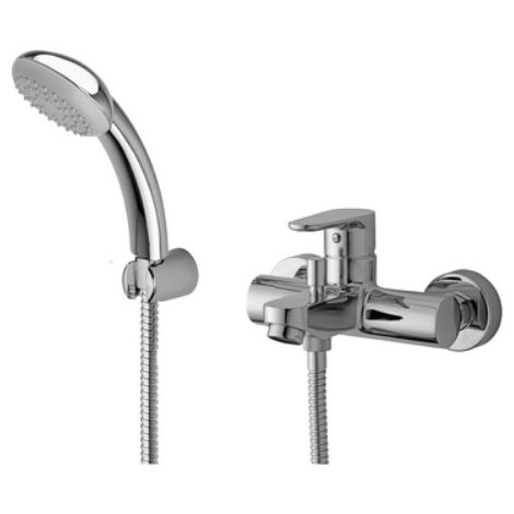 MISCELATORE MONOCOMANDO VASCA CON SUPPORTO LINEA GREEN Cromo PAFFONI