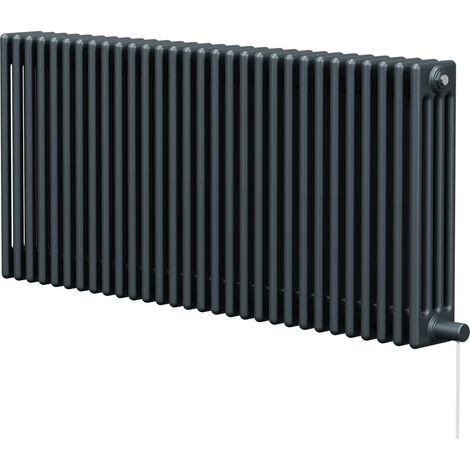 Wholesale Domestic Colosseum Anthracite 600mm x 1340mm Horizontal Electric Quadruple Column Radiator (1/5)