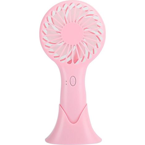 AMXCNOY Mini-Ventilator, pink, tragbar, 3 Geschwindigkeitsstufen, ideal für Zuhause und Büro (1/5)