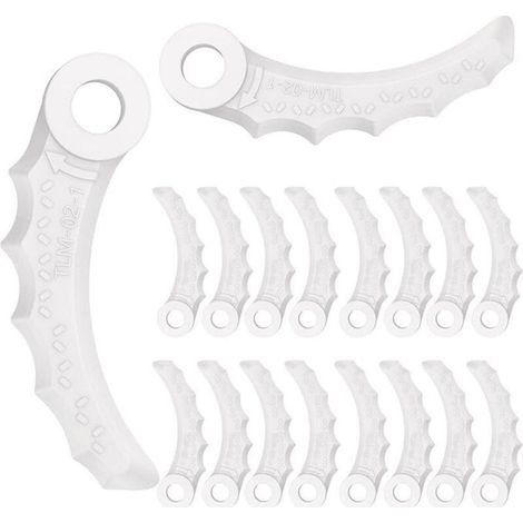 Lot de 24 lames de rechange en plastique pour tondeuse à gazon Makita 198426-9 (1/5)