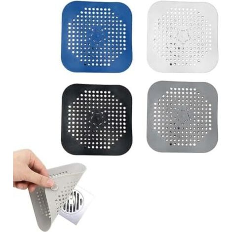 14x14cm Silikon-Abflusssiebe, 4er-Pack