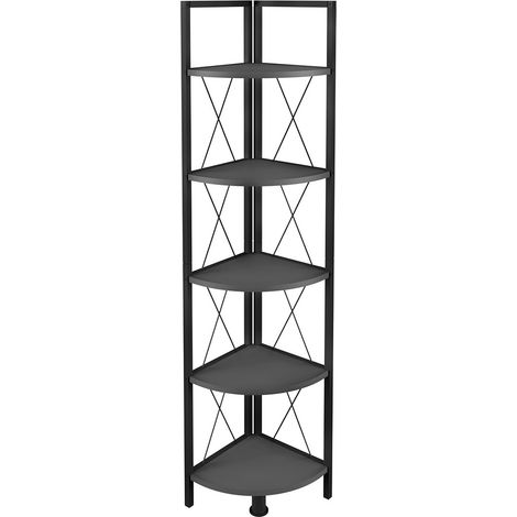 Hêtre d'étagère en bois en métal Insasi 5x 160x34x34 - VCM (1/4)