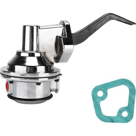 Replacement chrome-plated dual-valve mechanical fuel pump for FORD SMALL BLOCK WINDSOR V8 221351. (1/5)