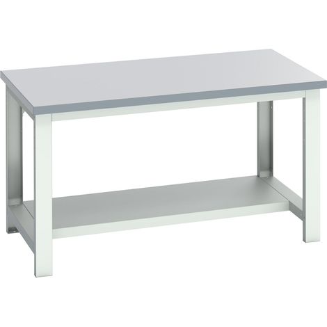 Bott 41004173.16V Cubio Bench with Half Shelf, Laminate Top 1500 x 900mm