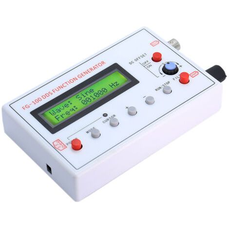 Générateur de fonction DDS - 1 HZ-500 kHz - Haute précision - Sortie - Triangle sinusoïdal carré - Forme d'onde en dents de scie - Générateur de signal fonctionnel DDS - Compteur de fréquence basse (1/5)