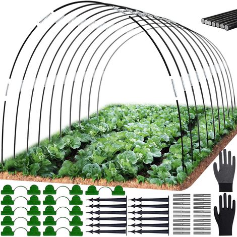Arceau pour Serre Tunnel,Arceaux pour Serre Tunnel,Arceau pour Tunnel Serre de Jardin,Arceaux Serre de Jardin,Cerceau Serre Jardin,Kit de Maison de Cerceau de Jardin (1/5)