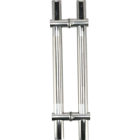 Poignée de porte coulissante en acier inoxydable 304, réglable pour porte vitrée, idéale pour hôtel et hall. (1/5)