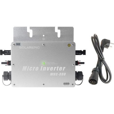 Onduleur MPPT étanche 800 W, DC 22-50 V vers AC 220 V, onde sinusoïdale pure, IP65 (1/5)