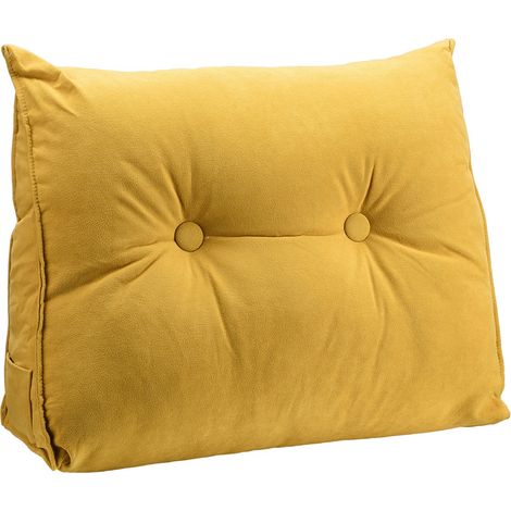 Coussin triangulaire pour tête de lit, grand dossier et coussin lombaire, emballage Tatami Soft (1/5)
