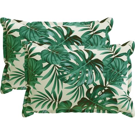 Kissenbezug 2 stk. HOUTEN Blattmuster 50 x 70 cm Polyester vidaXL