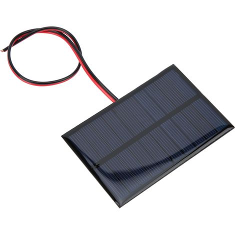 5V DC 150mA Epoxidharz-Solarpanel + 30cm rotes und schwarzes Kabel (1/5)