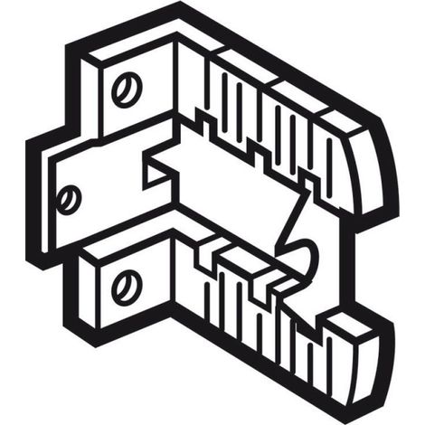 Jeu de 2 supports de fixation isolant pour réalisation d'une terre isolée dans XL³800 et XL³400 LEGRAND 020090