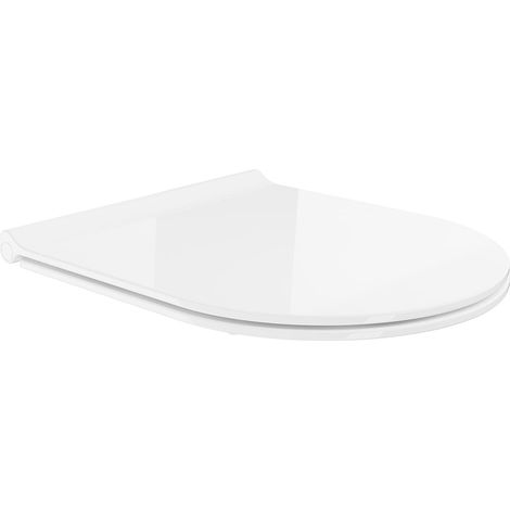 Mexen Sitz mit Absenk-Automatik schlank, duroplast, Weiß - 39050100