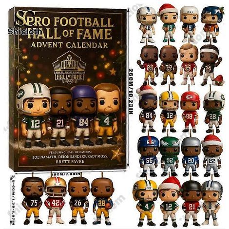 Décoration de Noël NFL Pro Football Hall of Fame Holiday Blind Box, pendentif acrylique, ornement de collection (1/5)