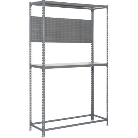 Estantería metálica sin tornillos SIMONAUTO de 3 estantes (200x100x40cm) GRIS