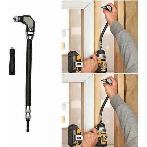 Accessoire flexible coudé 1/4 pour perceuse/tournevis à bois (1/5)
