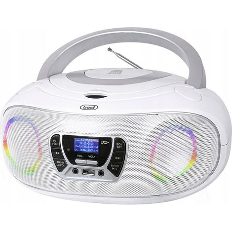 Radio portátil con reproductor de CD DAB, MP3, USB y pantalla LCD. (1/5)
