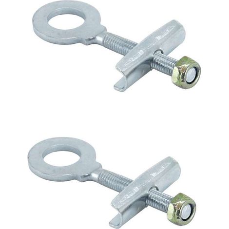 2x tendeur de chaine M6x100 avec étrier compatible avec mobylette Peugeot 103 scooter moto cyclomoteur