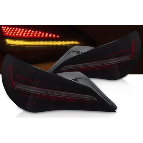 Paire de feux arriere Mercedes CLA C117 de 2013 a 2019 FULL LED Dyn Noir Rouge Fume (1/5)